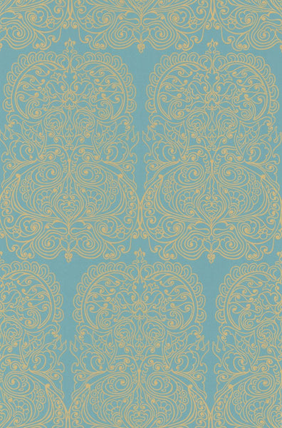 Cole & Son Wallpaper 69/2107.CS Alpana Gold/Aqua