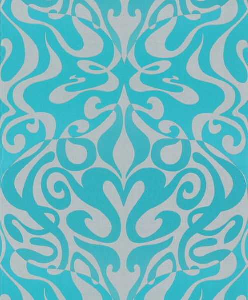 Cole & Son Wallpaper 69/7128.CS Woodstock Aqua