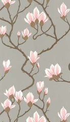 Cole & Son Wallpaper 72/3010.CS Magnolia Grey Lustre