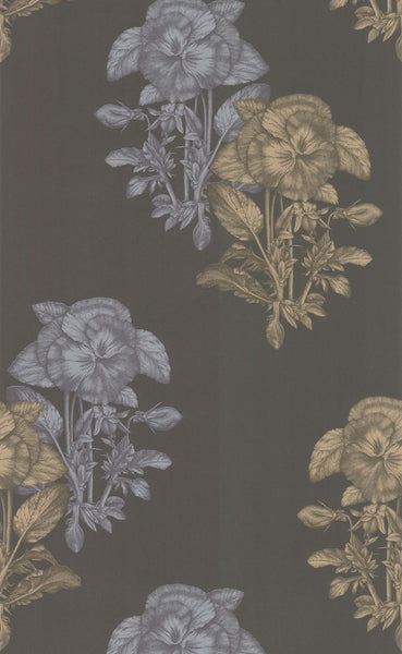 Cole & Son Wallpaper 77/2006.CS Pansee Black