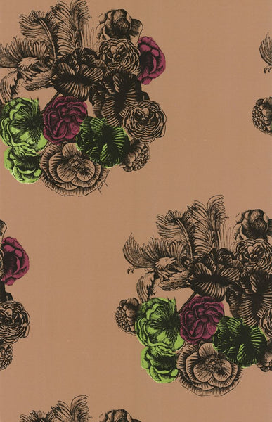 Cole & Son Wallpaper 77/3008.CS Peonie Brown