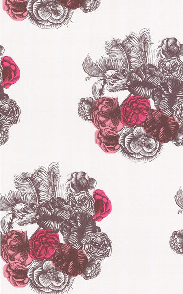 Cole & Son Wallpaper 77/3010.CS Peonie Grey