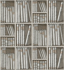 Cole & Son Wallpaper 82/19031.CS Libris Max Silver