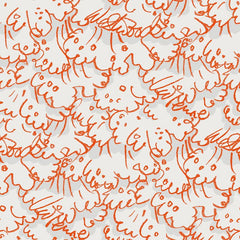 Cole & Son Wallpaper 86/1005.CS Vivienne's Lace Beig/Orange
