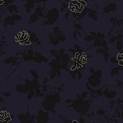 Cole & Son Wallpaper 86/4013.CS Absence Of Rose Midnight