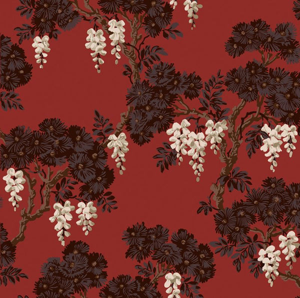 Cole & Son Wallpaper 89/10041.CS Wisteria Rouge