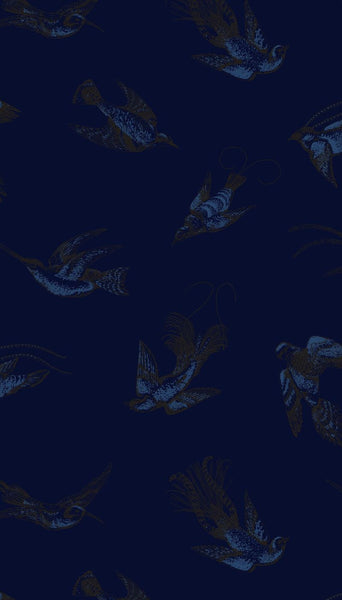 Cole & Son Wallpaper 89/1005.CS Tropical Birds Midnight