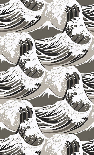 Cole & Son Wallpaper 89/2008.CS Great Wave Taupe
