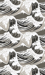 Cole & Son Wallpaper 89/2008.CS Great Wave Taupe