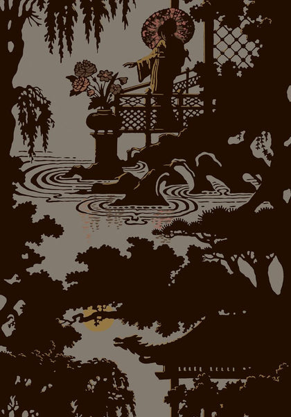 Cole & Son Wallpaper 89/6023.CS Geisha Brown