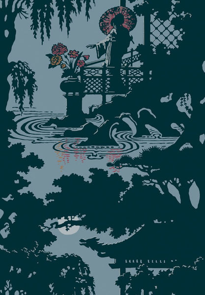 Cole & Son Wallpaper 89/6025.CS Geisha Teal