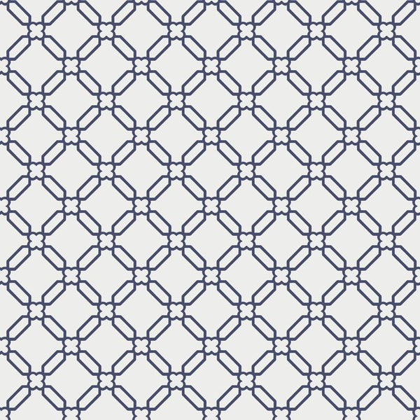 Cole & Son Wallpaper 91/3009.CS Stone Trellis White Blue
