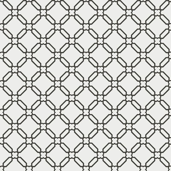 Cole & Son Wallpaper 91/3010.CS Stone Trellis White Black