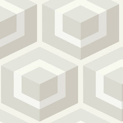 Cole & Son Wallpaper 93/1001.CS Hexagon Light Grey