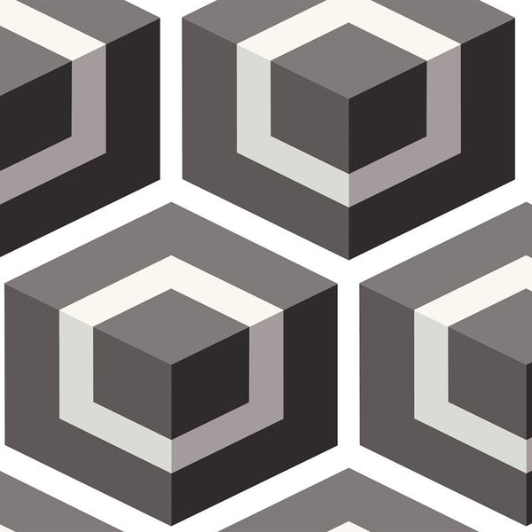 Cole & Son Wallpaper 93/1002.CS Hexagon Dark Grey