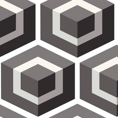 Cole & Son Wallpaper 93/1002.CS Hexagon Dark Grey