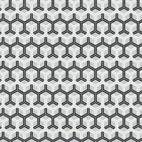 Cole & Son Wallpaper 93/15050.CS Honeycomb Black & White