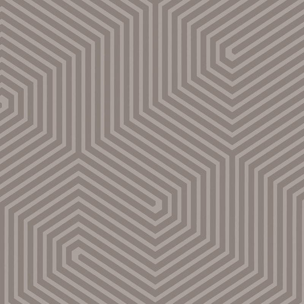 Cole & Son Wallpaper 93/5017.CS Labyrinth Mouse Brown
