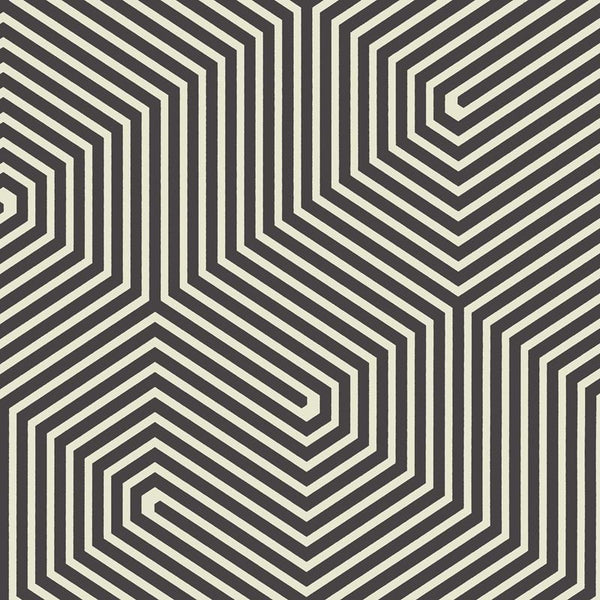 Cole & Son Wallpaper 93/5018.CS Labyrinth Black & Beige