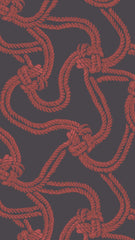 Cole & Son Wallpaper 93/9033.CS Rope Black & Red