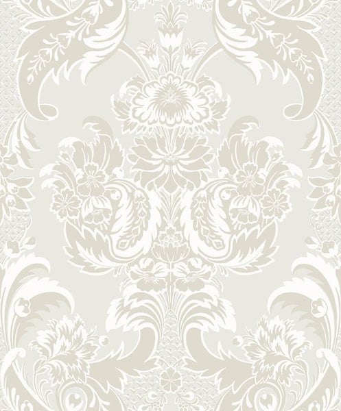 Cole & Son Wallpaper 94/3015.CS Wyndham White and Pearl