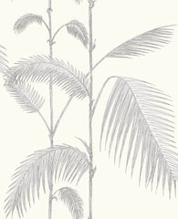Cole & Son Wallpaper 95/1008.CS Palm Grey/White