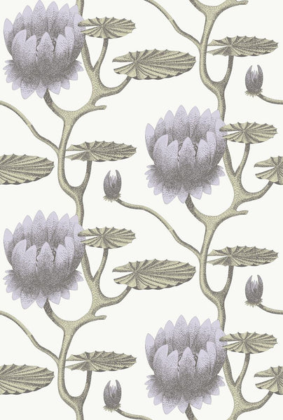 Cole & Son Wallpaper 95/4023.CS Summer Lily Lilac/Grn/Wt
