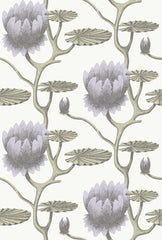 Cole & Son Wallpaper 95/4023.CS Summer Lily Lilac/Grn/Wt