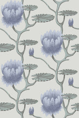Cole & Son Wallpaper 95/4024.CS Summer Lily Blu/Aq/Pearl