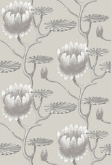 Cole & Son Wallpaper 95/4025.CS Summer Lily Taupe/White