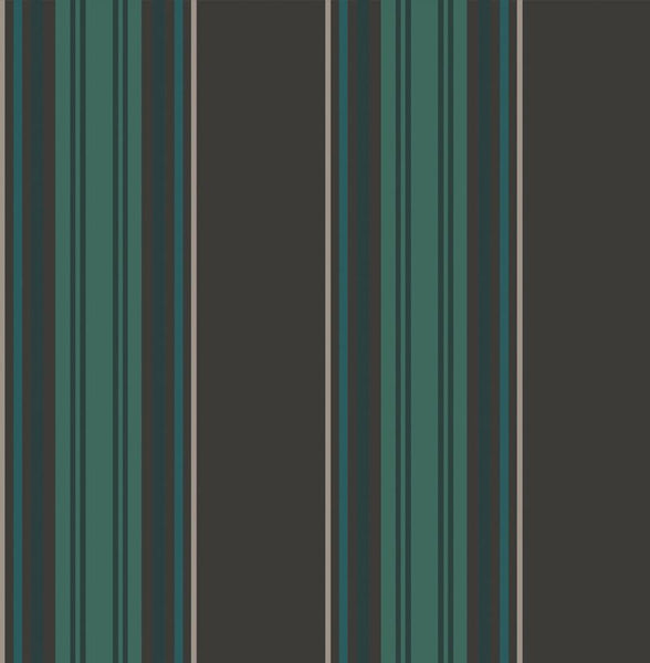 Cole & Son Wallpaper 96/8046.CS Pembrey Str Black/Teal