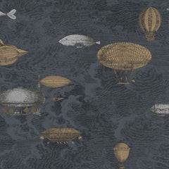Cole & Son Wallpaper 97/1002.CS Macchinne Volanti Midnight