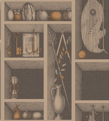 Cole & Son Wallpaper 97/11035.CS Nicchie Linen & Gold