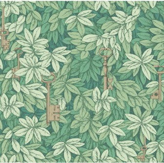 Cole & Son Wallpaper 97/4014.CS Chiavi Segrete Green