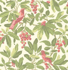 Cole & Son Wallpaper 98/1002.CS Royal Garden Olive/Pink