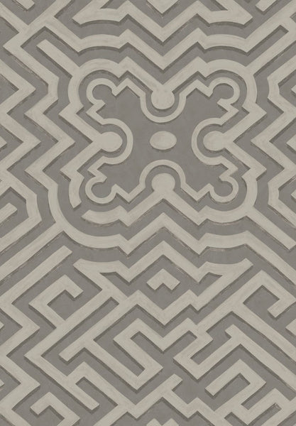 Cole & Son Wallpaper 98/14056.CS Palace Maze Dark Linen/Gilver