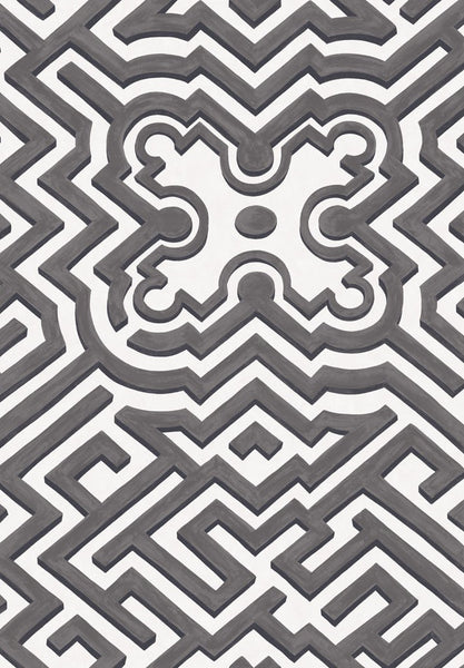Cole & Son Wallpaper 98/14057.CS Palace Maze Black/White