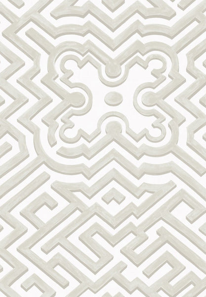 Cole & Son Wallpaper 98/14058.CS Palace Maze Stone/White