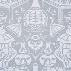 Clarence House Wallpaper 6801-15 The Vase Grey Blue