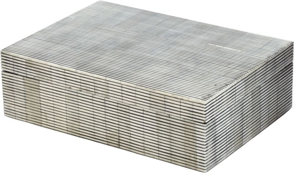 Pin Stripe Bone Box - Lg