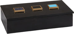 Antilles Box In Black Marble and Mixed Agate