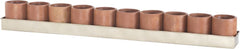 Kilnbricke Linear Centrepiece In Natural Terracota and Champagne Gold