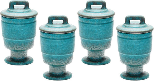 Metallic Patina Filled Votive - (Set of 4)
