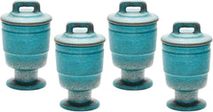 Metallic Patina Filled Votive - (Set of 4)