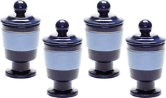 Navy and Denim Polar Filled Votive - (Set of 4)