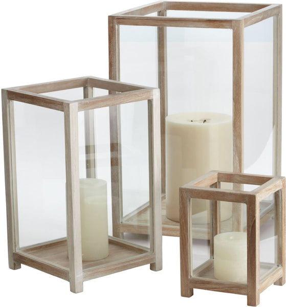 S/3 Pepper Wood Box Hurricanes
