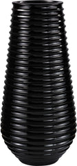 Black Ribbed Planter