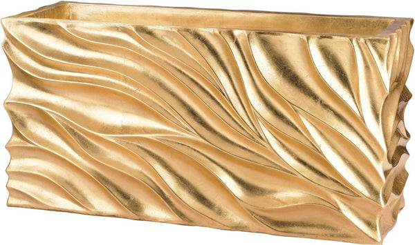 Swirl Table Planter - Gold Leaf