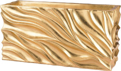 Swirl Table Planter - Gold Leaf