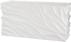 Swirl Table Planter - White